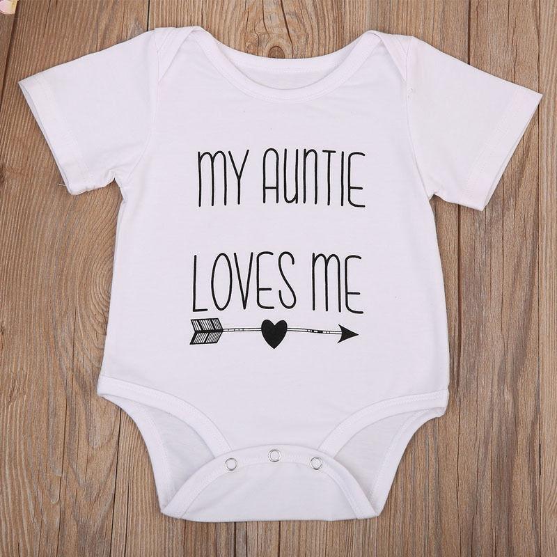My Auntie Love Me Baby Boy Girls Romper Bodysuit Jumpsuit Cotton Clothes Outfits Buy At A Low Prices On Joom E Commerce Platform