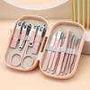 A Set Of 14pcs Stainless Steel Manicure And Pedicure Tools, Featuring Modern Style Concave Edge Nail Clippers And Grooming Tools