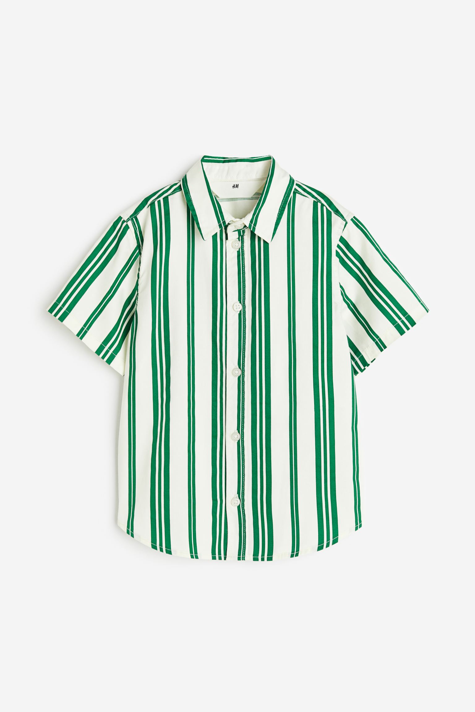 

Хлопковая рубашка с короткими рукавами