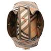 Burberry Borsa a Spalla Hobo a Quadri Vintage con Bordi in Pelle Beige Borsa Tote 80946781