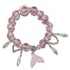 Koreanisches Rosa Kristall Fischschwanz Anhänger Armband Für Damen Elegant Handgefertigt Perlen Quaste Kette Armbänder Schmuck Geschenke