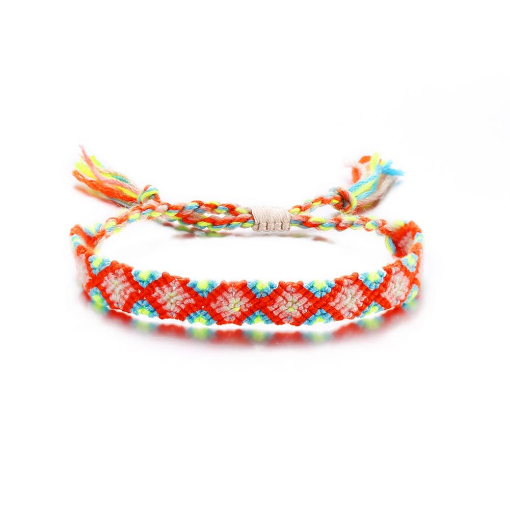 Men Women Bohemian Anklet Hand Knitting Colour Rope Anklet
