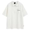 Guangzhou men's clothing supply chain Xia Chao brand deconstruction splicing short-sleeved POLO shirt men's American retro loose half-sleeved t-shirt