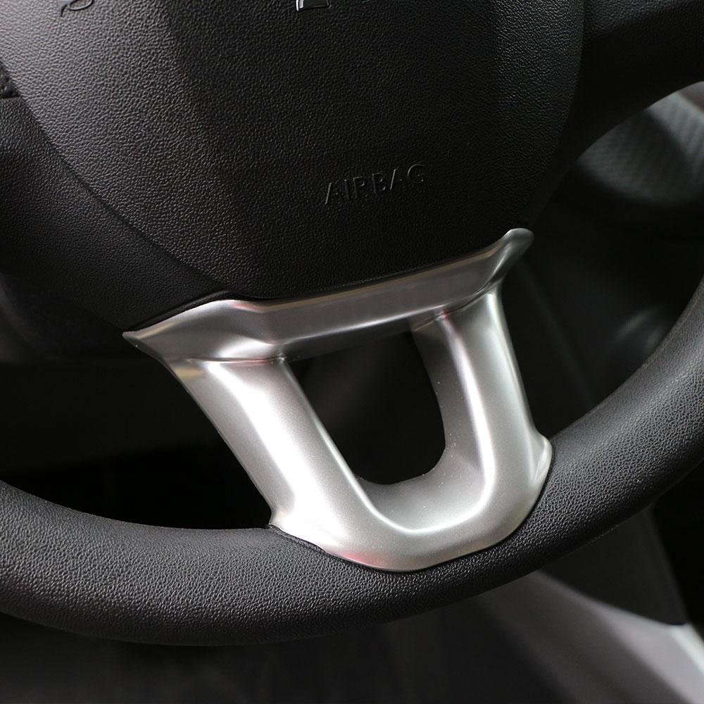 ABS Car Steering Wheel Decoration Cover Trim Sticker for Peugeot 2008 208 2014 2015 2016 2017 2018 Interior Accessories