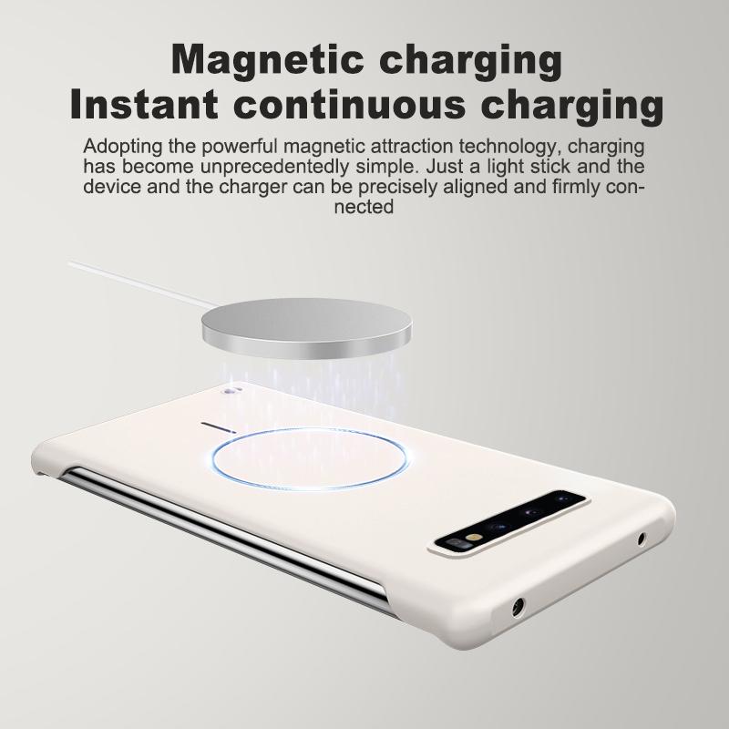 Pentru Husă de Telefon Magsafe fără Ramă pentru Samsung S10 Plus S20+ S21 FE S22 S23 Note 20 Ultra Subțire Fără Ramă PC Dur Acoperire Magnetică