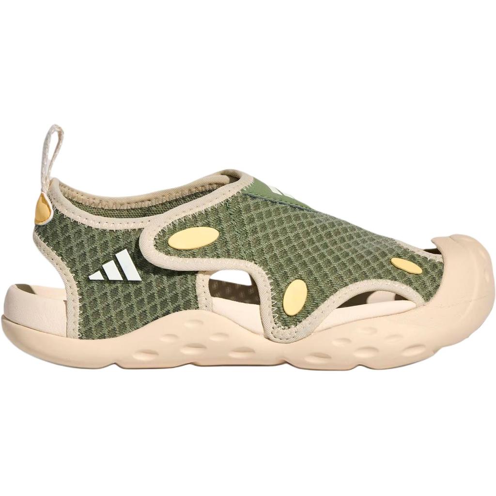 adidas Slip Resistant, Abrasion Resistant, Quick Dry Low Top Sandal Tent Green Kids' KI8908