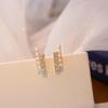 Elegant Non-Pierced Zircon Pearl Ear Clips