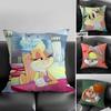 L-Lola Bunnyy Cartoon Cushion Cover Pillowcase Ultra Soft Skin Friendly Fabric Cloud Like Comfort & Concealed Zipper