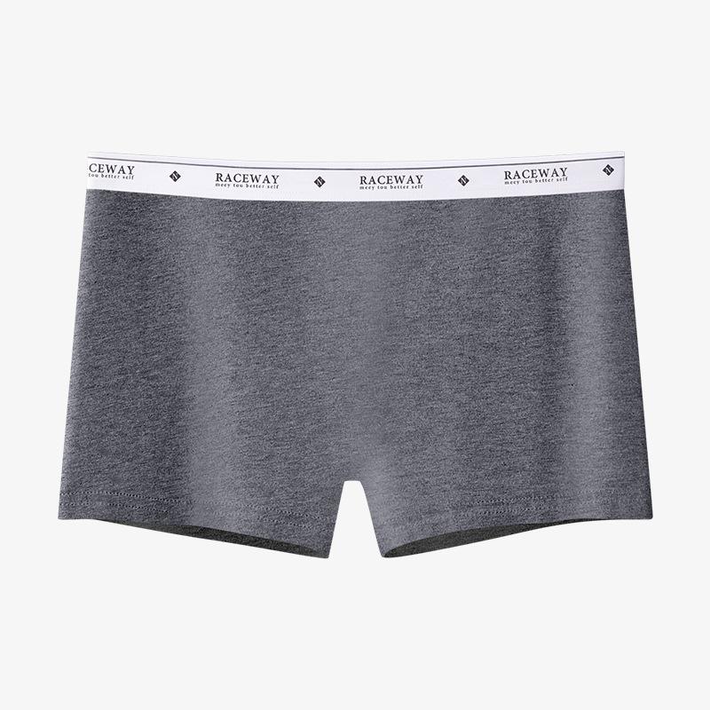 

Жіночі прості весняно-осінні безпечні труси з принтом літер, зручні, дихаючі, захист від світла, низька талія, плоский кут XXL темно-сірий