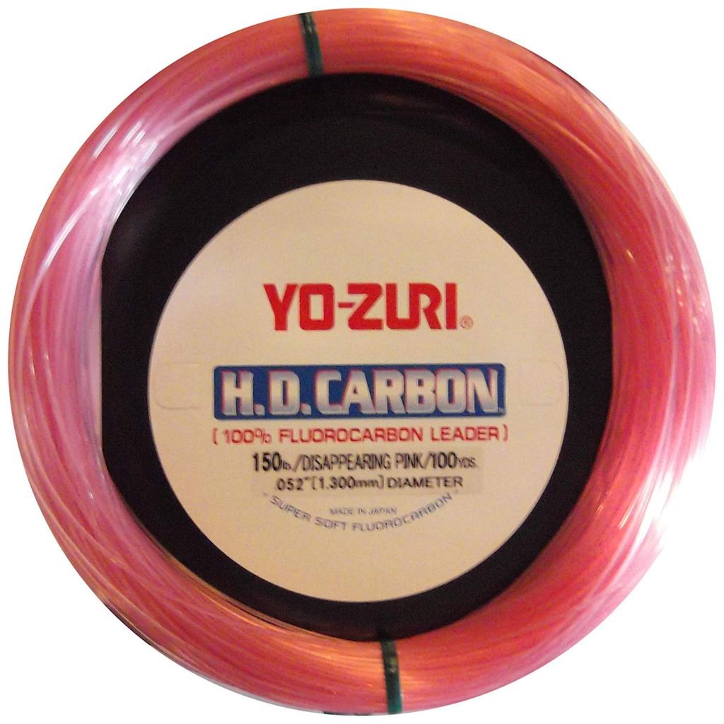 Fluorocarbon Carbon Fluorocarbon 30 80 Pink YO-ZURI Line, H.D. Leader, Yards, Lbs, Color