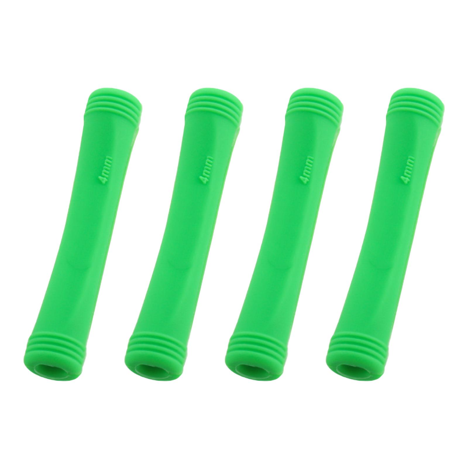 

4lots Durability Silicone Frame Protectors Mountain Bike Frame Protecting Outdoor Cycling Accessory 4 зелёный