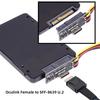 NFHK Oculink Female to NVME PCIe SSD Adapter for Motherboards SFF-8611 U.2 U.3 SFF-8639 PCI-Express