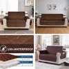 100% Waterproof Couch Cover Sofa Slipcover with Non-Slip Granule Elastic Strap Sofa Cover Anti-Skid Washable Furniture Protector