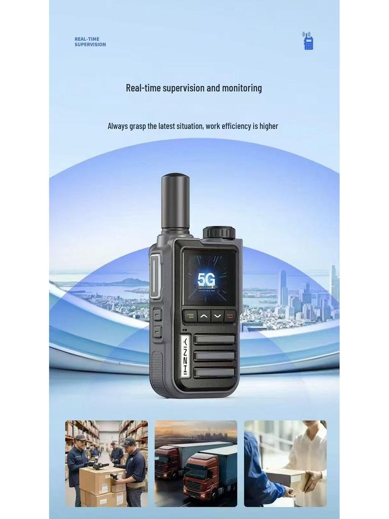 National Outdoor Walkie-Talkie 5G/4G SIM, 5000 km Range, Team/Restaurant/Construction Use, 10 Units