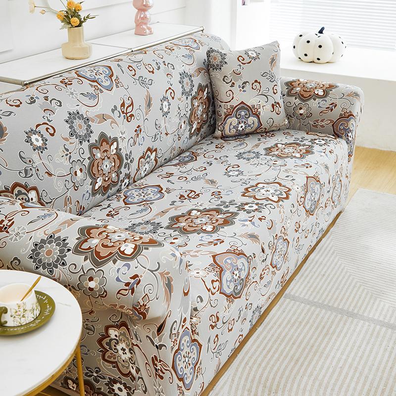 Printed Sofa Slipcover Stretch Sofa Covers For Living Room Pets Kids Chair Couch Cover I Shape Corner Sofa Anti-Cat Scratch