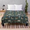 Rain Frog Pattern Throw Blanket Travel Beach Luxury St Hairys Blankets
