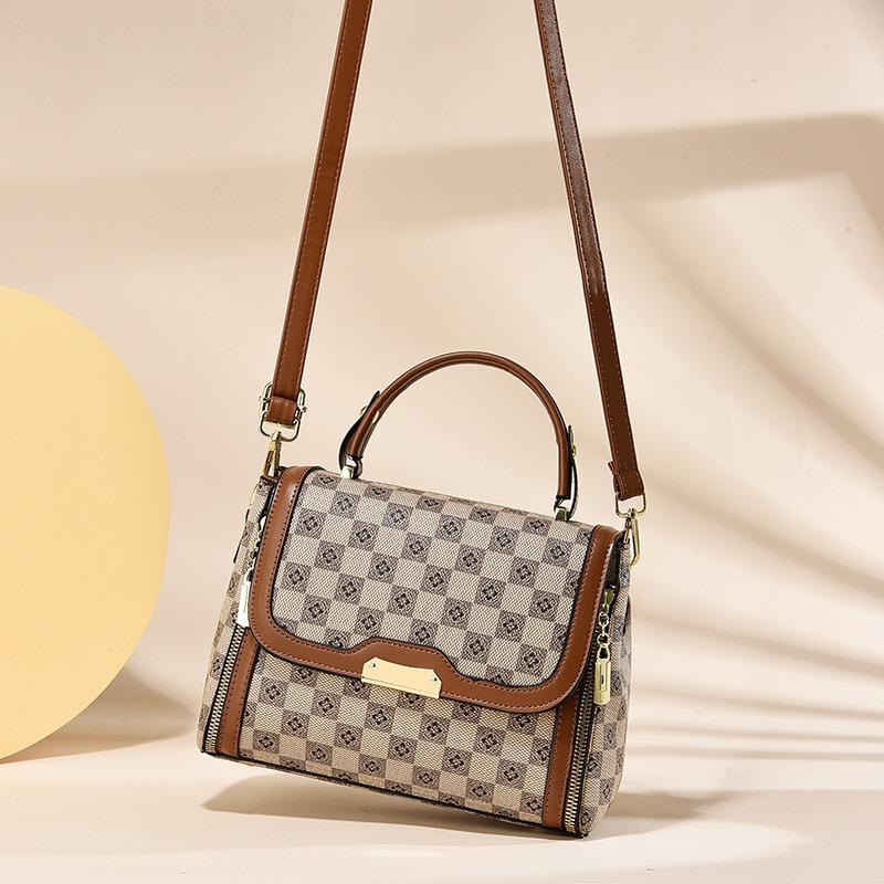 Women's handbag popular shoulder messenger bag trendy fashion bag atmospheric mother bag large capacity simple brand