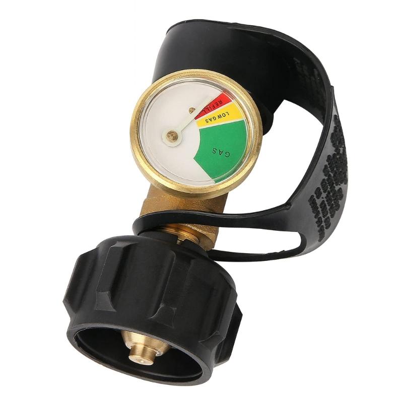 

Практичний Універсальний Адаптер для Пропанових Балонів з Манометром Перетворює З єднання з Матеріалів з Суцільної Латуні для Безпечного Газового Потоку 1