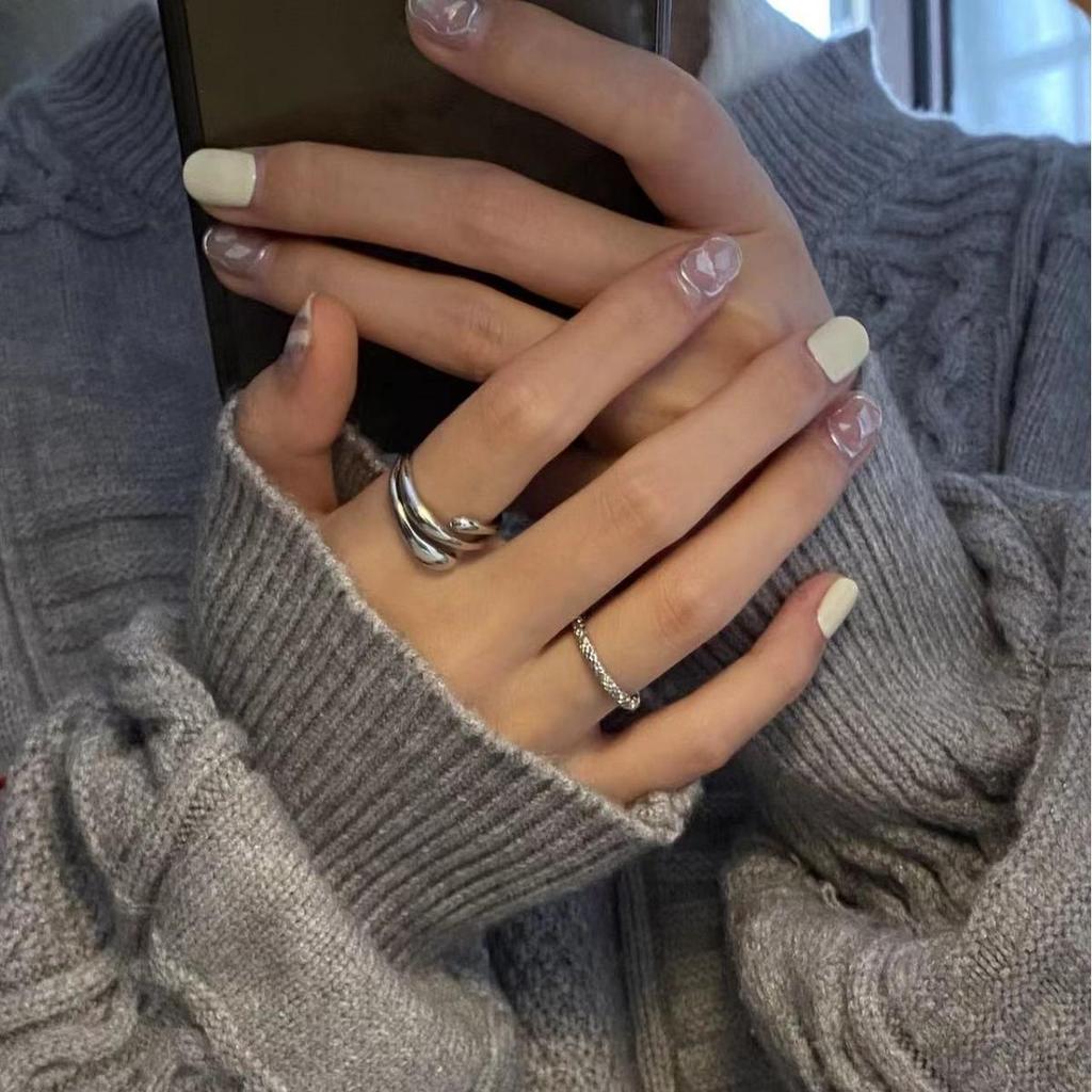 Textured Open Women's Luxury Adjustable Index Finger Ring