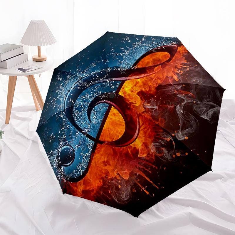 Flame & Water: The Symbol of Music - Vibrant Artwork for Your Space Umbrella Day Gift Y284