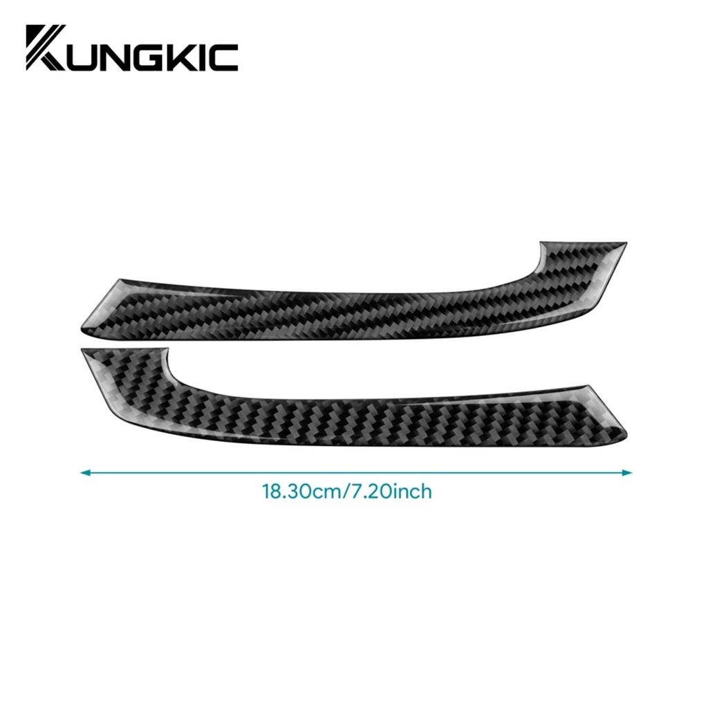For Subaru Crosstrek Impreza 2024-2026 Carbon Fiber Wireless Charger Dual Side Decor Trim Anti Scratch Interior Car Accessories