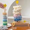 Wood Desktop Hair Rope Holder Multi-Purpose Jewelry Bracelet Organizer Display Holder For Watches Bracelets Scrunchies Hair Band