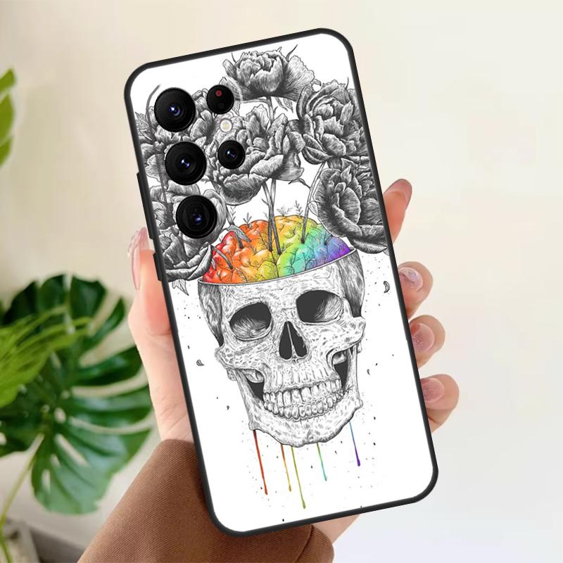 Medizinische menschliche Organe Gehirn Weiche Hülle Für Samsung Galaxy S24 Ultra S21 S22 S23 S25 Plus S20 FE S9 S10 S23 FE Handyhülle
