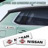 ABE4  Car Styling 3D Aluminum Alloy Body Side Fender Trunk Badge Sticker For Nissan GTR Nismo Terrano Versa Primera Livina Qashqai J11