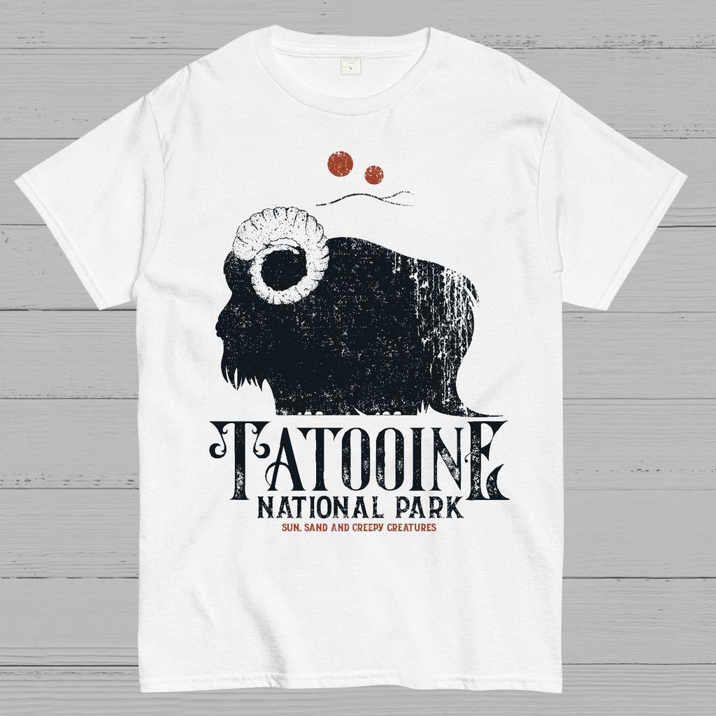 VINTAGE NATIONAL PARK Cotton Summer Casual Cool Loose T-Shirt