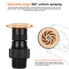 360° Rotation Garden Sprinkler Automatic Irrigation Watering System Adjustable Agriculture Lawn Farm Greenhouse Plant Water Sprayer