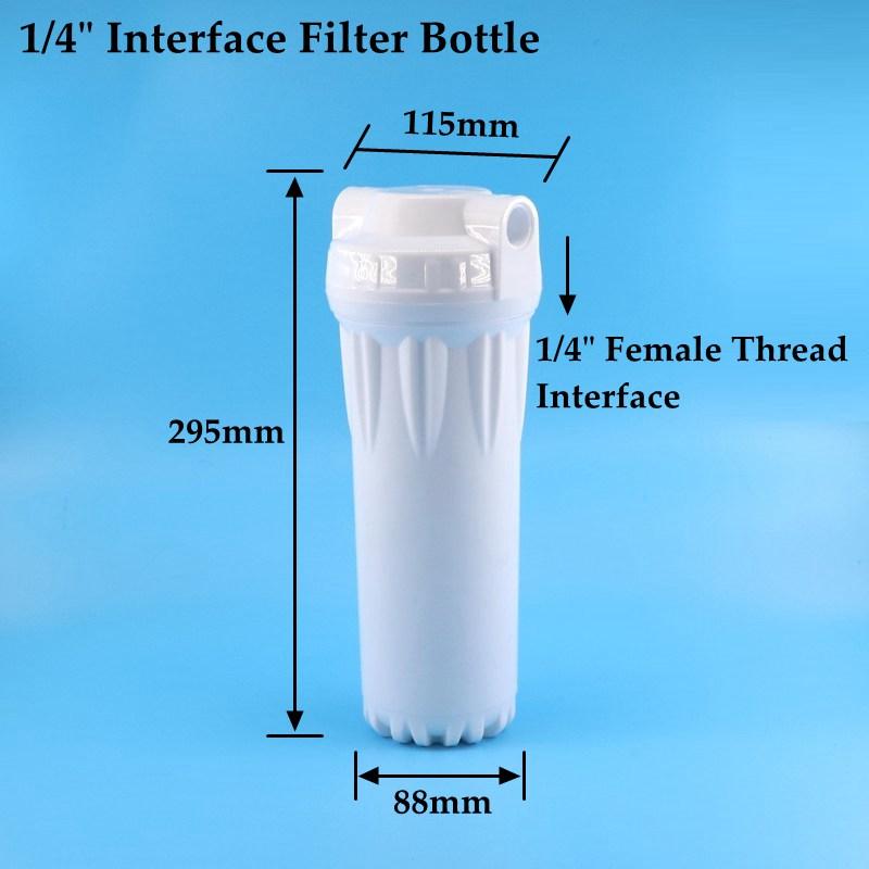 

10 Inch White Fancy External Buckle Filter Bottle New PP Material Double Sealing Ring Leak Proof Explosion-proof Filter Barrel 1pc