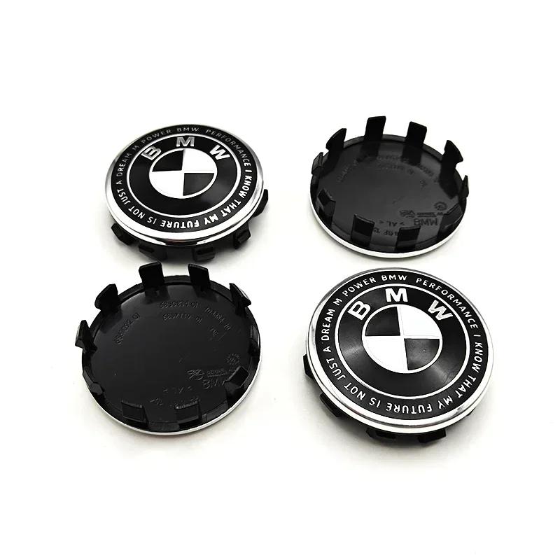 2026 Hot 4PCS 56/60/68mm Car Hub Cap Decor Sticker Badge Wheel Center Covers Decal Auto Accessories For BMW M E36 E46 E60 E90 F10 E36 G20