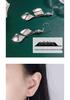 Chic Zirconia Double-Layered Leaf Dangle Earrings with Fresh Sequin Accents
