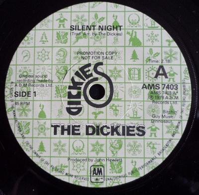 7inch Record DICKIES  Silent Night AMS7403 AM 1978 UK Rock Used