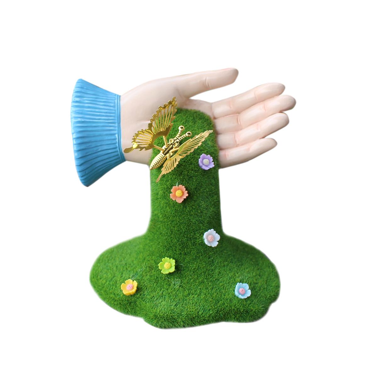 

1 piece of plush handicraft, waterfall flower sea, golden metal butterfly fluttering gracefully, birthday gift, home decoration,