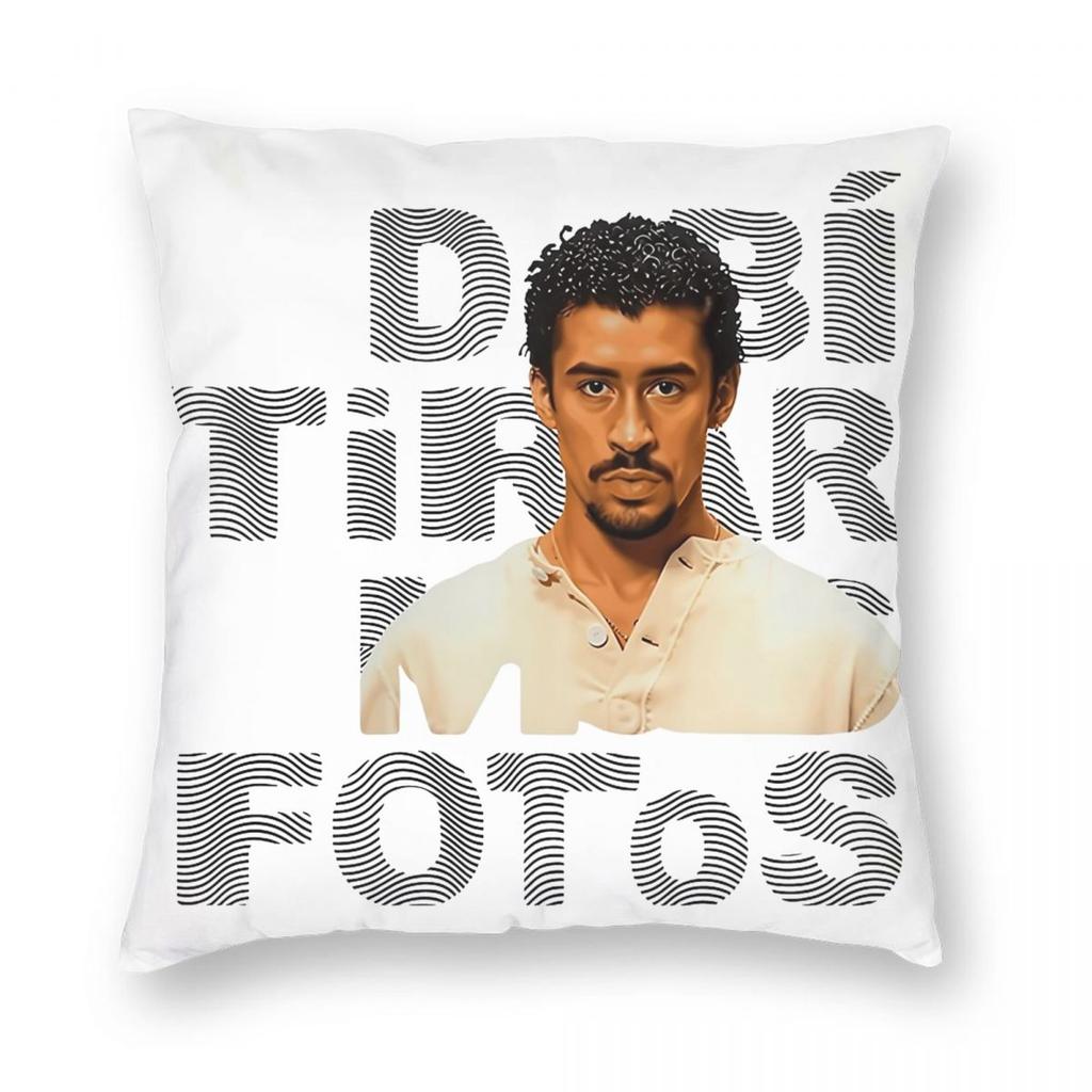 Povlak na polštář Svatý Bad Bunny Měkký polyesterový potah na polštář Dekorativní povlak na polštář Domácí Drop Shipping 45X45cm