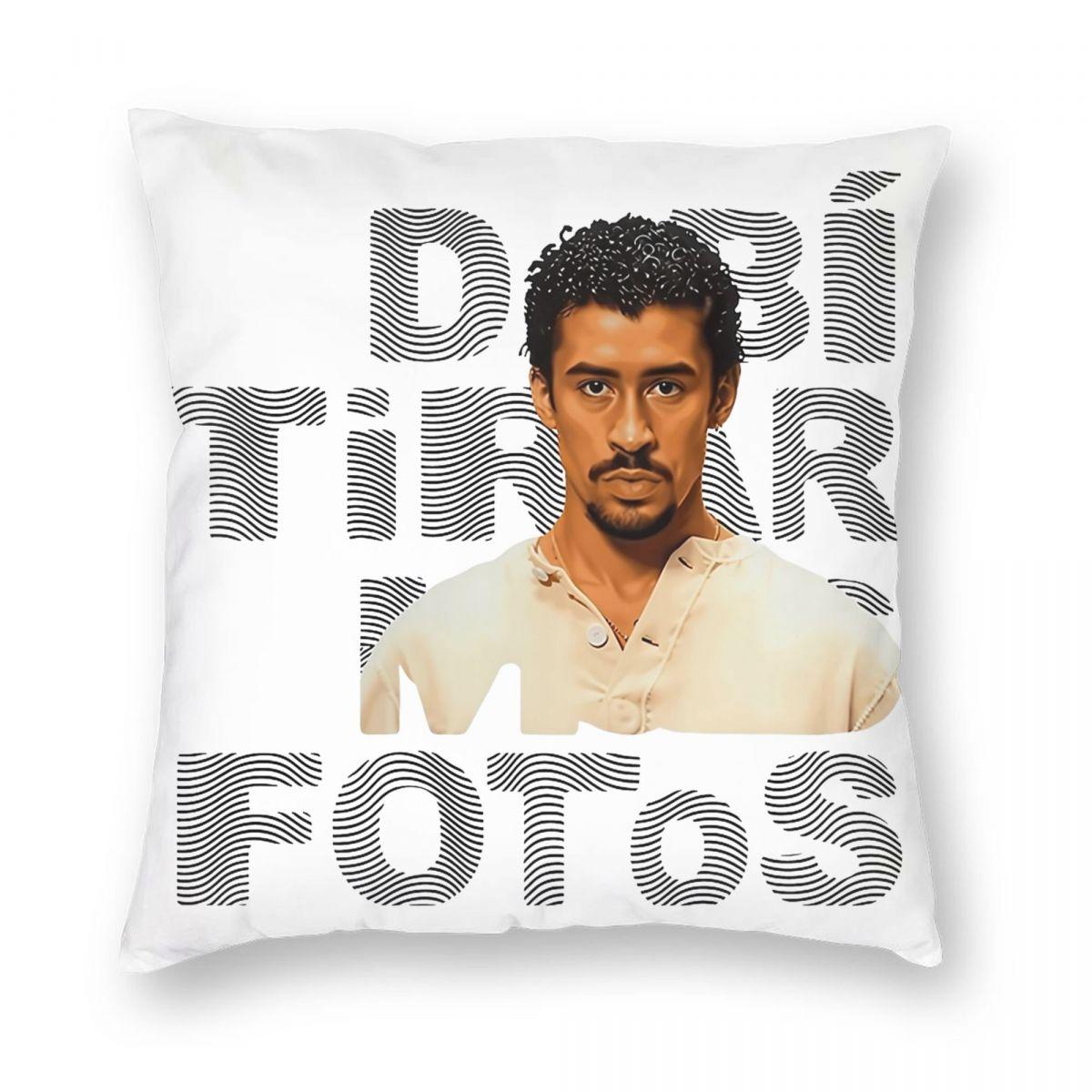 

DTMF Debi Tirar Mas Fotos Pillowcase Printed Polyester Cushion Cover Gift Bad Bunny 2025 New Album Throw Pillow Case Cover Home 24x24Inch