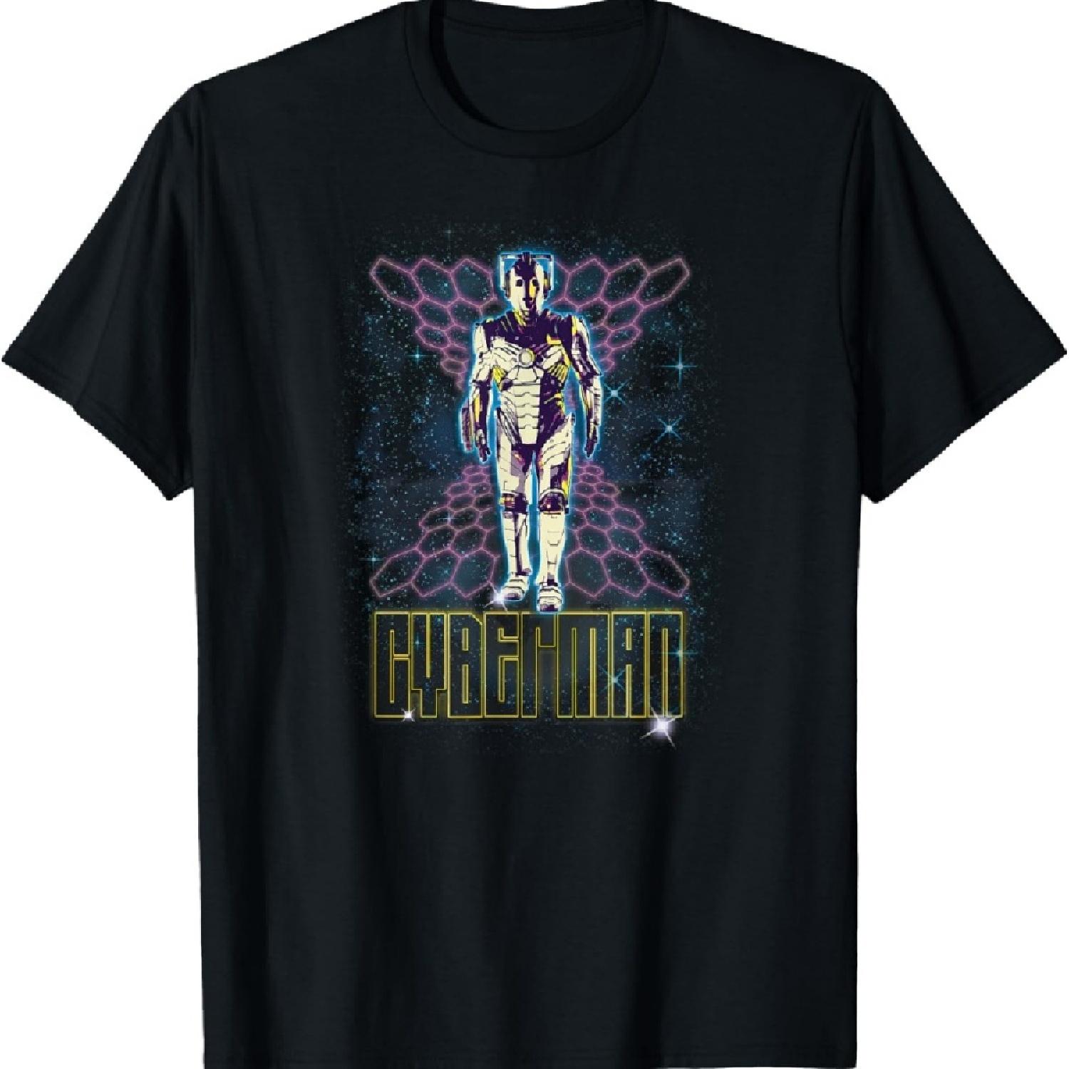 

80s Cyberman Retro Futuristic Cyber Sci-Fi Fan T-Shirt XXXXXL