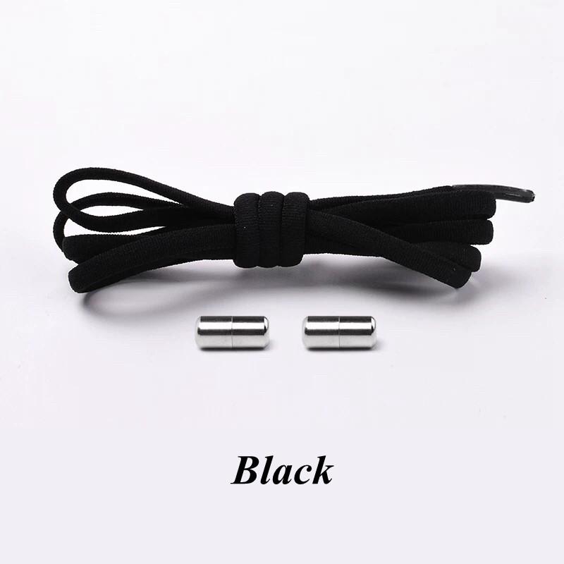 1Pair No Tie Shoelaces Round Elastic Quick Lazy Shoe Laces Kids Adult Fashion Color Sneakers Lace