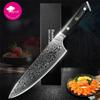 Damaškové kuchyňské nože Chef Knife 8" Japonský VG10 Super Steel 67 Layer High Carbon Nerezová ocel G10 Rukojeť Sekáček na maso