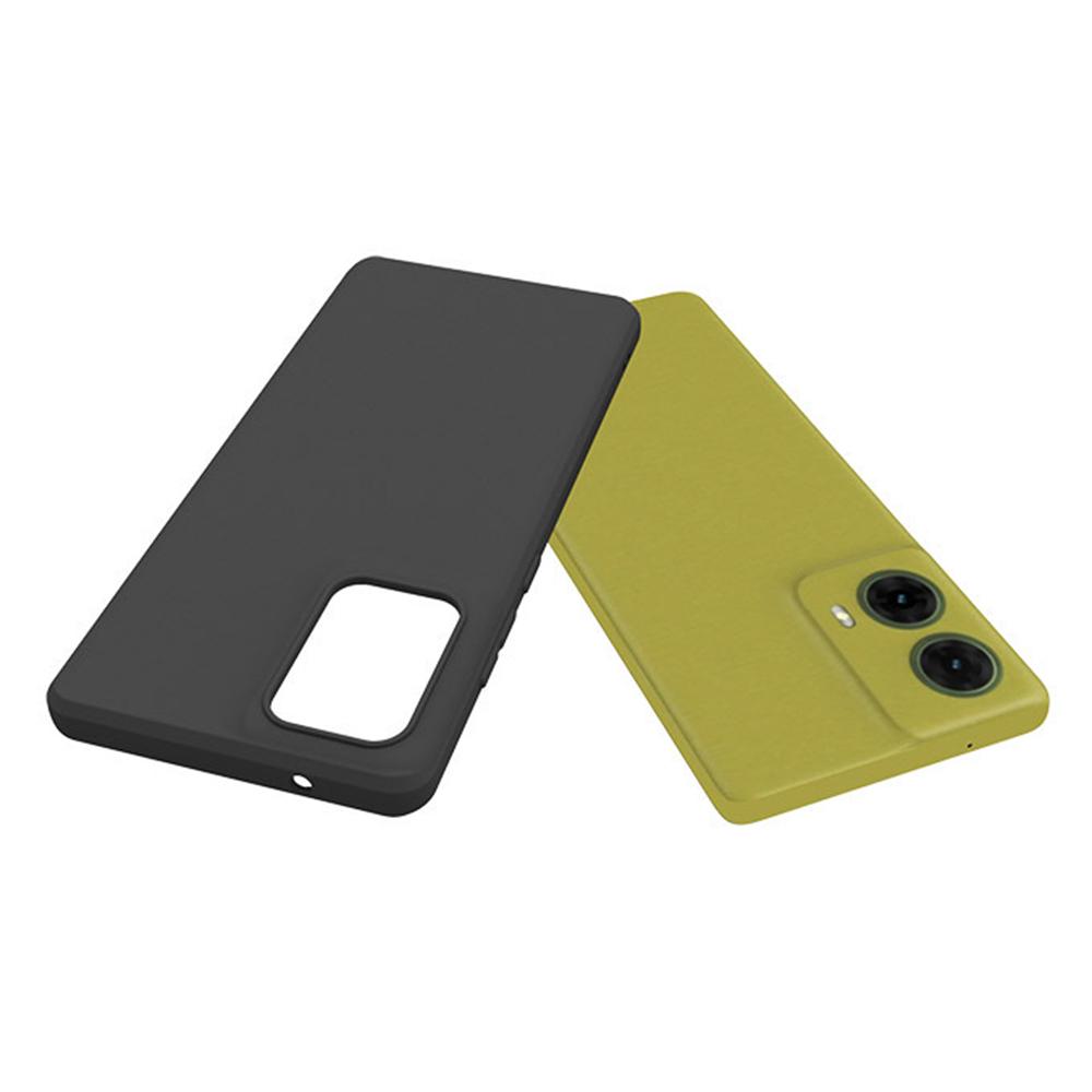 

For Motorola Moto G85 5G/S50 Neo 5G Case Soft TPU Glossy Phone Cover (Big Rear Lens Hole) Black