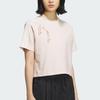 Adidas Originals Sports Lifestyle Series Comfortable Breathable Soft Sports Casual Short Sleeve T-Shirt Women Tops Pink KB6399