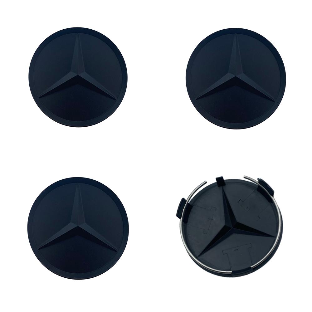 4Pcs 75MM Car Wheel Center Caps Rims Hub Caps For Mercedes Benz W204 205 A B C E S CLA CLK ML GLK GLA GLB GLC CLAS Accessories