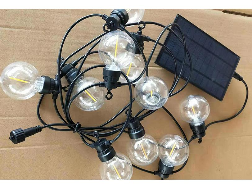 Outdoor Waterproof Solar String Lights S14 for Patio, Camping, and Decoration