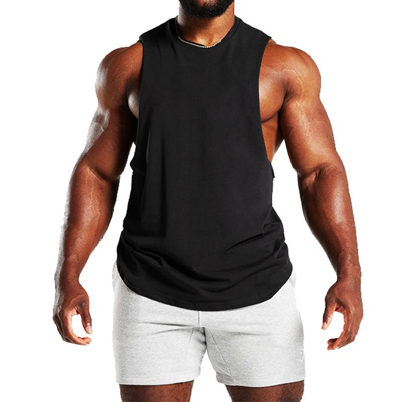 Summer Men's Gym Tank Top Fitness Training Clothing Quick-drying Loose Bodybuilding Sleeveless Shirt Men Fashion Basketball Vest