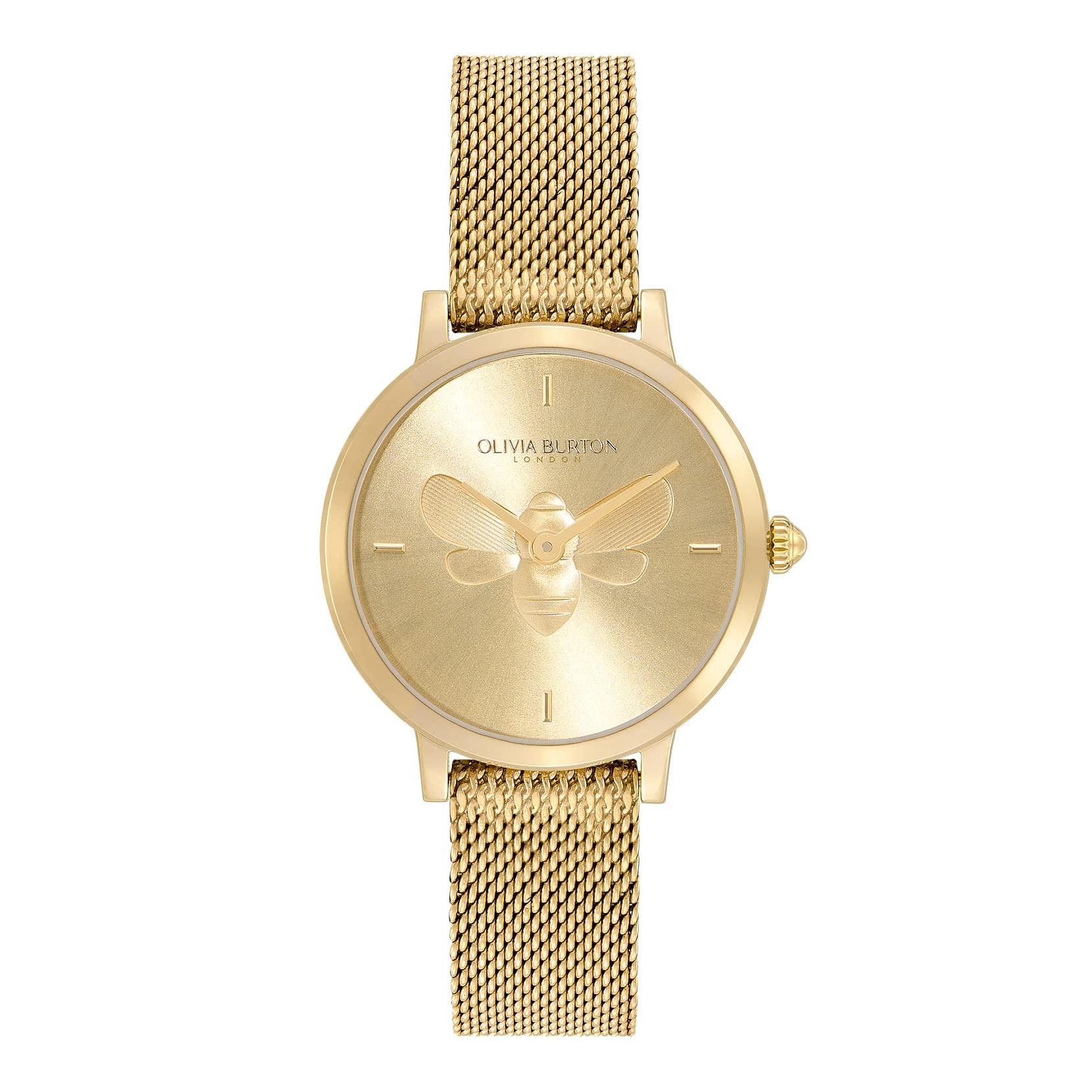 

Authorized Retailer Olivia Burton Signature 28mm Bee Ultra Slim Gold Mesh Watch ob24000022 [OLIVIA BURTON] Women s