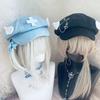 Girls Painter Hat Short Brim Hat French Beret for Dating Photography Subculture Y2K Headwear Painter Hat