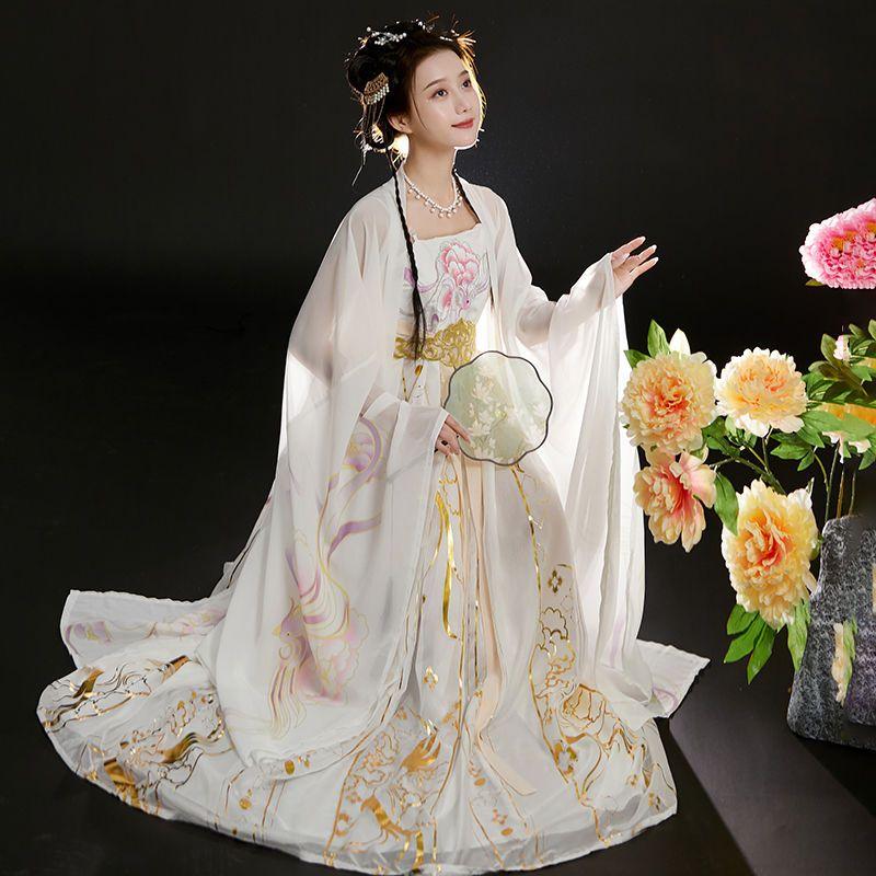 Gonna Hanfu HE ZI in stile cinese della dinastia Tang, abito da donna