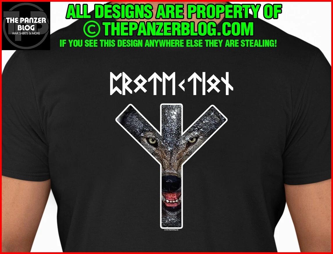 Viking Algiz Protection Rune T-Shirt Norse Nordic Celtic XXXXL