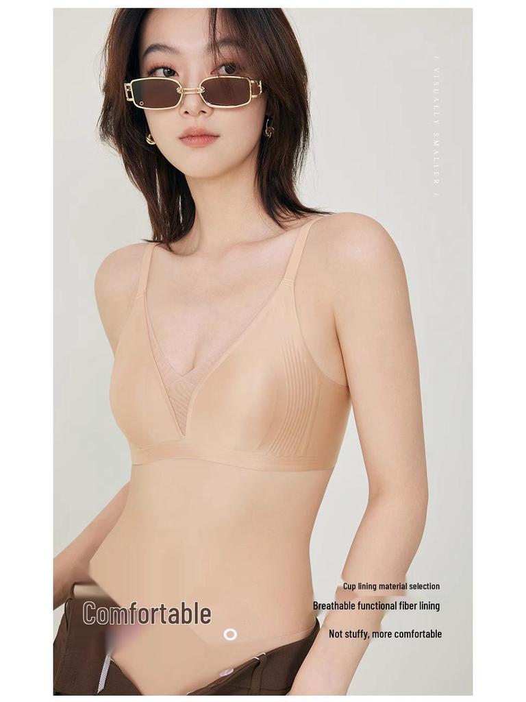 Ultra-thin Bunny Ear Seamless Soft Support Anti-Sagging Bra